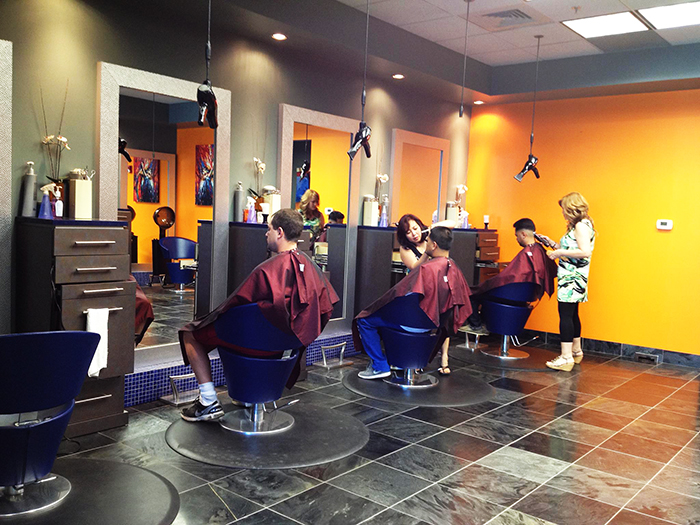 Inside Trang Beauty Salon in Lowell — stylists at work